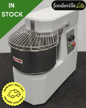 NEW Foodsville Lite 20 Litre Spiral Mixer With Guard & Timer - 13 Amp Plug In And Go!