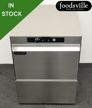 NEW Foodsville 500mm Basket Stainless Steel Undercounter Dishwasher With Drain Pump -  Single Phase Electric