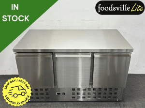 NEW Foodsville Lite 3 Door Flat Top Counter Fridge