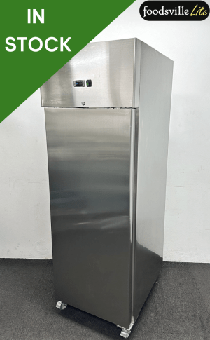 NEW Foodsville Lite Stainless Steel 600 Litre Upright Fridge On Wheels, With Digital Temperature Controller