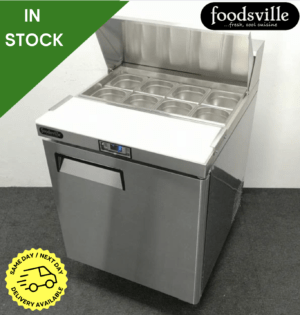 NEW Foodsville Lite 700mm Refrigerated Prep Saladette, On Wheels - Includes G/N Containers!