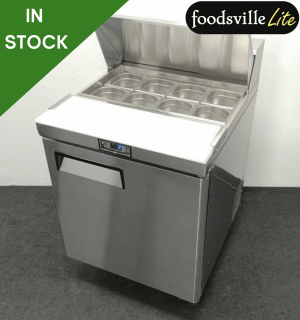 NEW Foodsville Lite 700mm Refrigerated Prep Saladette, On Wheels - Includes G/N Containers!