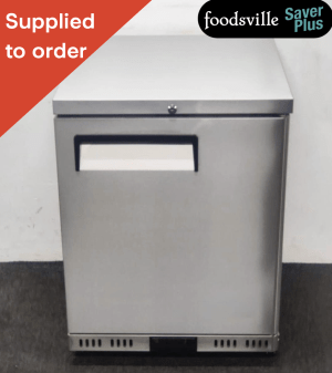 New Foodsville Saver Plus Stainless Steel Undercounter Cabinet Fridge on Wheels