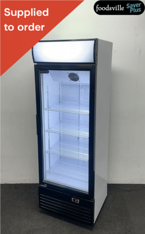 NEW Foodsville Saver Plus Upright Glass Fronted Display Fridge