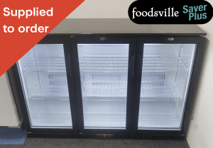 NEW Foodsville Saver Plus 1350mm 3 Door Glass Fronted Bottle Cooler