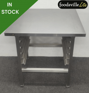 NEW Foodsville Lite 900mm Stainless Steel Equipment Stand With Under Counter Rack Storage