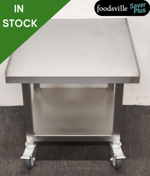 NEW Foodsville Saver Plus 615mm Stainless Steel Table On Wheels