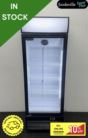 NEW Foodsville Saver Plus Upright Glass Fronted Display Fridge
