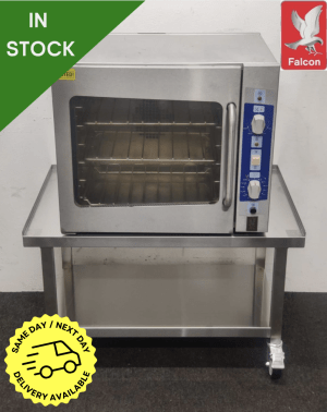 Used Falcon Foodservice 665mm Stainless Steel Counter-Top Fan Assisted Convection Oven On Mobile Stand - 13 Amp Plug In & Go!
