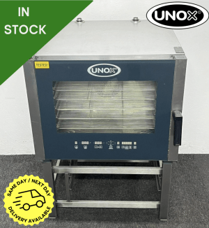 Used Unox Fan Assisted 6 Grid Convection Oven On Stainless Steel Stand - 3 Phase Electric