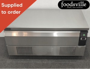 NEW Foodsville 1230mm One Drawer Chiller/Freezer Chef Base, On Wheels