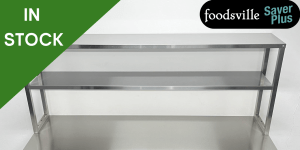 NEW Foodsville Saver Plus 1800mm Stainless Steel Double Overgantry