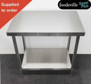 NEW Foodsville Saver Plus 900mm Stainless Steel Centre Table With Undershelf