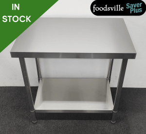 NEW Foodsville Saver Plus 900mm Stainless Steel Centre Table With Undershelf