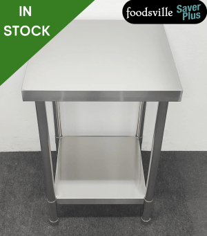 NEW Foodsville Saver Plus 600mm Stainless Steel Centre Table With Undershelf