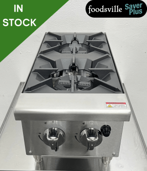 NEW Foodsville Saver Plus Heavy Duty Two Burner Countertop Hob - Available On Natural Gas Or LPG