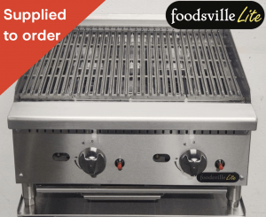 NEW Foodsville Lite 610mm Heavy Duty Countertop Chargrill - Available On Natural Gas Or LPG