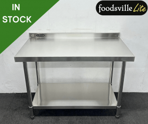 NEW Foodsville Lite 1200mm Stainless Steel Wall Table With Undershelf