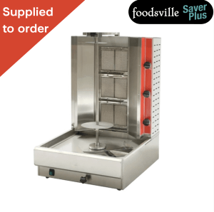 New Foodsville Saver Plus 3 Burner Gas Kebab Machine - Available on Natural Gas or LPG