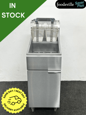 NEW Foodsville Saver Plus One Pan Two Basket 3 Burner Fryer - Available On Natural Gas Or LPG