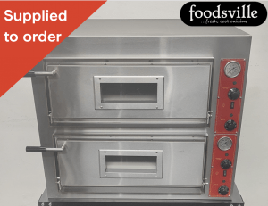 NEW Foodsville Double Stone Deck Pizza Oven – Single or Three Phase Electric