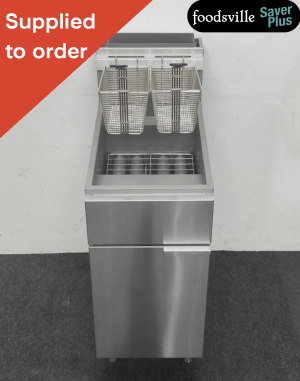 NEW Foodsville Saver Plus Single Tank Twin Basket 4-Burner Fryer – Available on Natural Gas or LPG