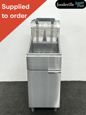 NEW Foodsville Saver Plus One Pan Two Basket 3 Burner Fryer - Available On Natural Gas Or LPG