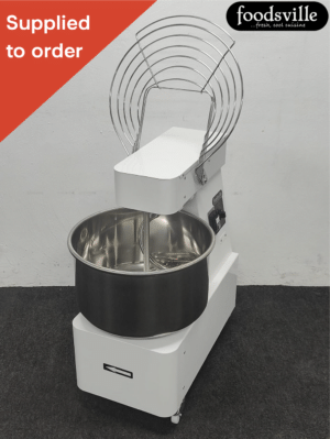 NEW Foodsville 41 Litre Spiral Mixer With Guard & Timer, On Wheels - 3 Phase Electric