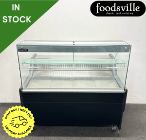 NEW Foodsville 1340mm Refrigerated Serveover Counter, On Wheels