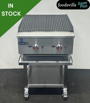 NEW Foodsville Saver Plus 610mm Chargrill On Mobile Stand – Available On Natural Gas Or LPG
