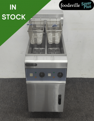 NEW Foodsville Saver Plus Twin Tank Twin Basket Fryer - Single Phase Electric