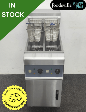 NEW Foodsville Saver Plus Twin Tank Twin Basket Fryer - Single Phase Electric