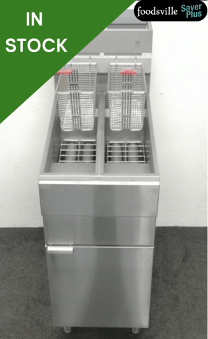 NEW Foodsville Saver Plus 400mm 2 Pan 2 Basket High Output Fryer - Available on Natural Gas or LPG