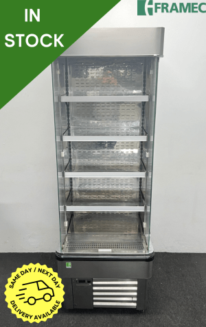 Used 680mm Framec Slimline Stainless Steel Refrigerated Multideck Display