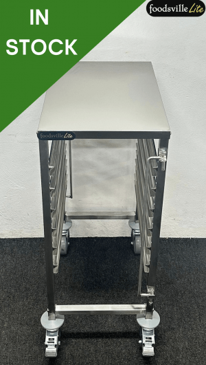 NEW Foodsville Lite 385mm Stainless Steel Mobile Racking Trolley - G/N Compatible!
