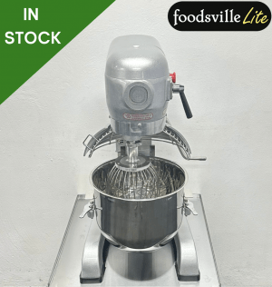 NEW Foodsville Lite 20 Litre Planetary Mixer with Stainless Steel Bowl, Whisk, Beater and Dough Hook – 13 Amp Plug In & Go!