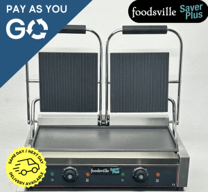 Pay As You Go: New Foodsville Saver Plus Twin Contact Grill – 13 Amp Plug In & Go!