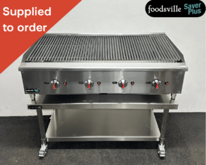 NEW Foodsville Saver Plus 1200mm Countertop Chargrill On Mobile Stand – Available on Natural Gas or LPG