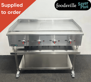 NEW Foodsville Saver Plus 1200mm Griddle On Mobile Stand – Available On Natural Gas or LPG