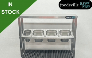NEW Foodsville Saver Plus 600mm Garnish Rail - Includes G/N Containers & Lids!