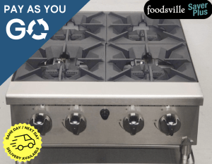 Pay As You Go: New Foodsville Saver Plus Heavy Duty Four Burner Countertop Hob – Available On Natural Gas Or LPG