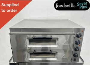 NEW Foodsville Saver Plus Twin 20" Deck Pizza Oven - 13 Amp Plug In & Go!