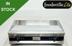 NEW Foodsville Lite 1000mm Countertop Chrome Top Mirror Griddle - 13 Amp Plug In & Go!