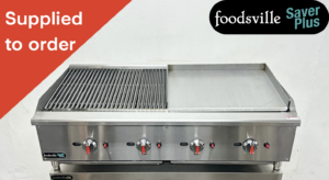 NEW Foodsville Saver Plus 1200mm Countertop 1/2 Chargrill 1/2 Griddle – Available on Natural Gas or LPG