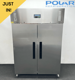 Used Polar G-Series 1200L Upright Double Door Fridge