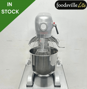 NEW Foodsville Lite 30 Litre Planetary Mixer with Stainless Steel Bowl, Whisk, Beater and Dough Hook – 13 Amp Plug In & Go!