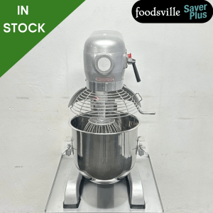NEW Foodsville Saver Plus 30 Litre Planetary Mixer with Stainless Steel Bowl, Whisk, Beater and Dough Hook – 13 Amp Plug In & Go!