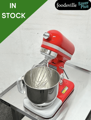 NEW Foodsville Saver Plus 7 Litre Planetary Mixer with Stainless Steel Bowl, Whisk, Beater and Dough Hook – 13 Amp Plug In & Go!
