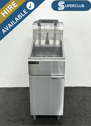 SuperClub Hire: NEW Foodsville Lite One Pan Two Basket 3 Burner Fryer – Available On Natural Gas Or LPG