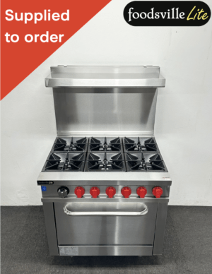 NEW Foodsville Lite 915mm Stainless Steel 6 Ring Cooker & Oven, With Backsplash – Available On Natural Gas or LPG